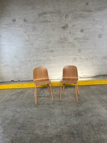 1 Set of 2 Glavo wooden chairs - OUTLET