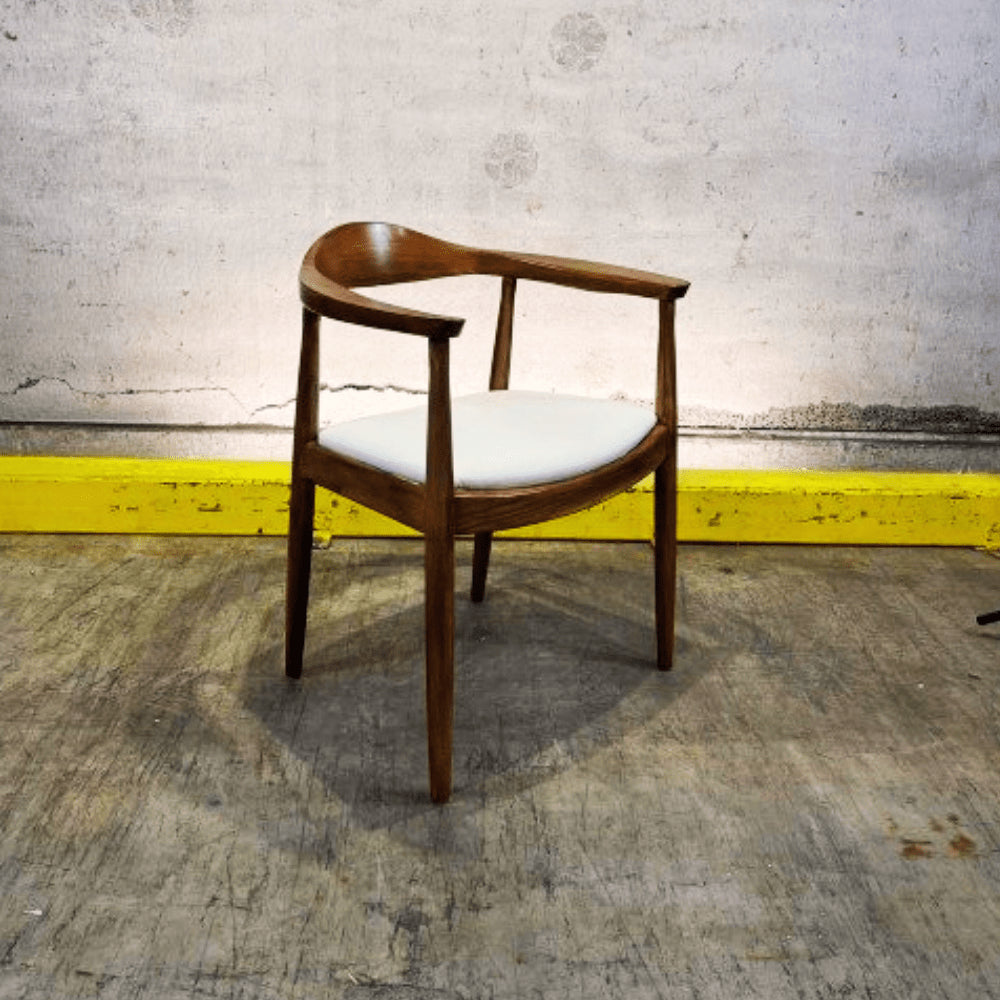 Set of 2 PP503 Walnut and White chairs - Outlet