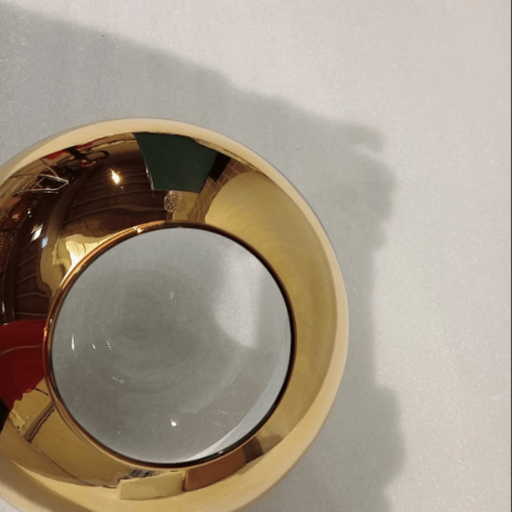Mirror pendant lamp in gold - Outlet
