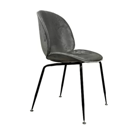 Bella grey velvet chair - Outlet