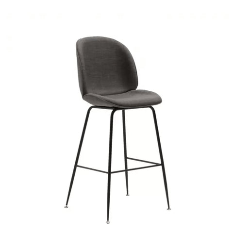 Bella Grey Fabric Bar Stool 75cm - Outlet