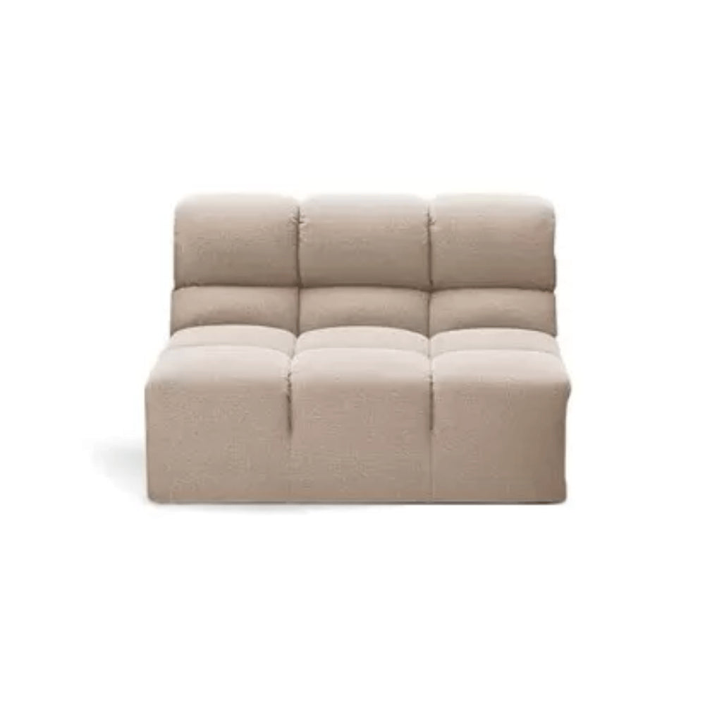 1-seater Tully module Beige fabric - Outlet