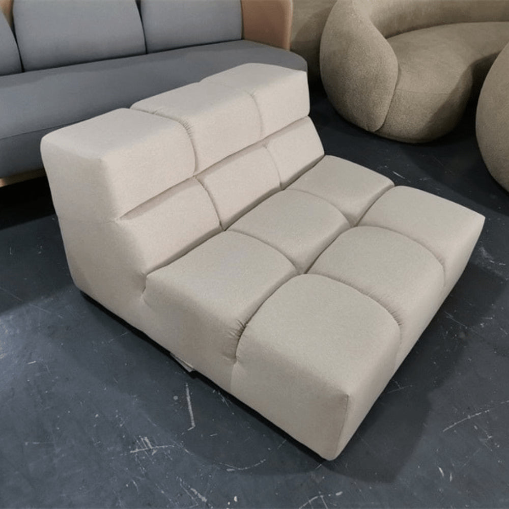 1-seater Tully module Beige fabric - Outlet