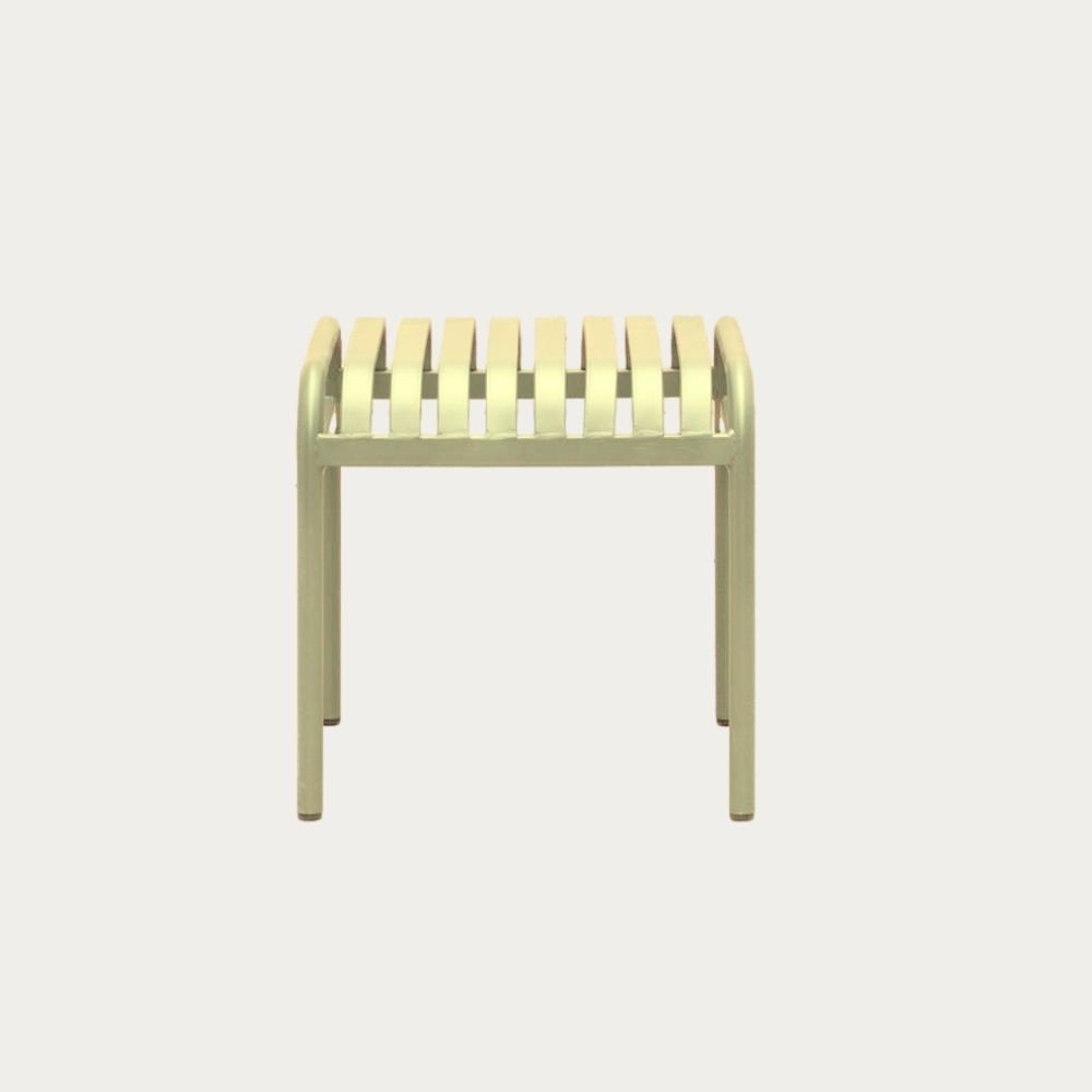 Green Outdoor metal  stool 45cm Verde