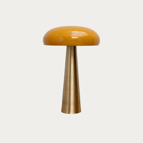 Retro metal bedside lamp Naranja