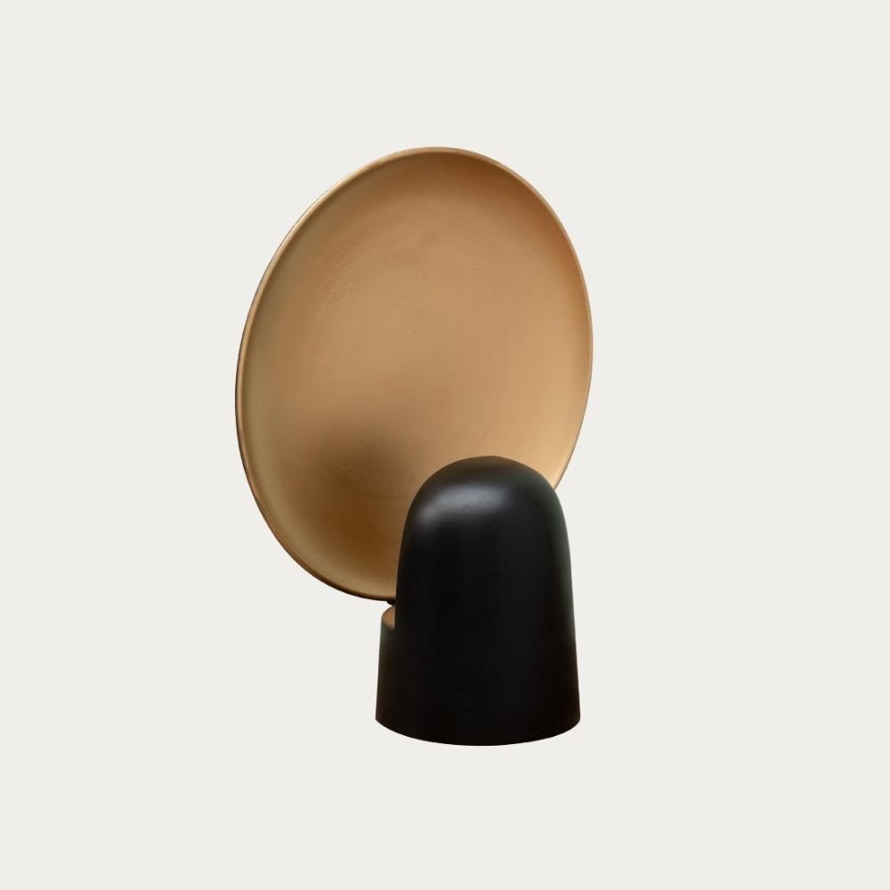 Black and Gold Modern Bedroom Lamp