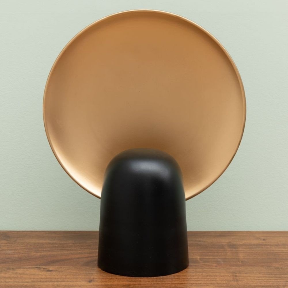 Black and Gold Modern Bedroom Lamp