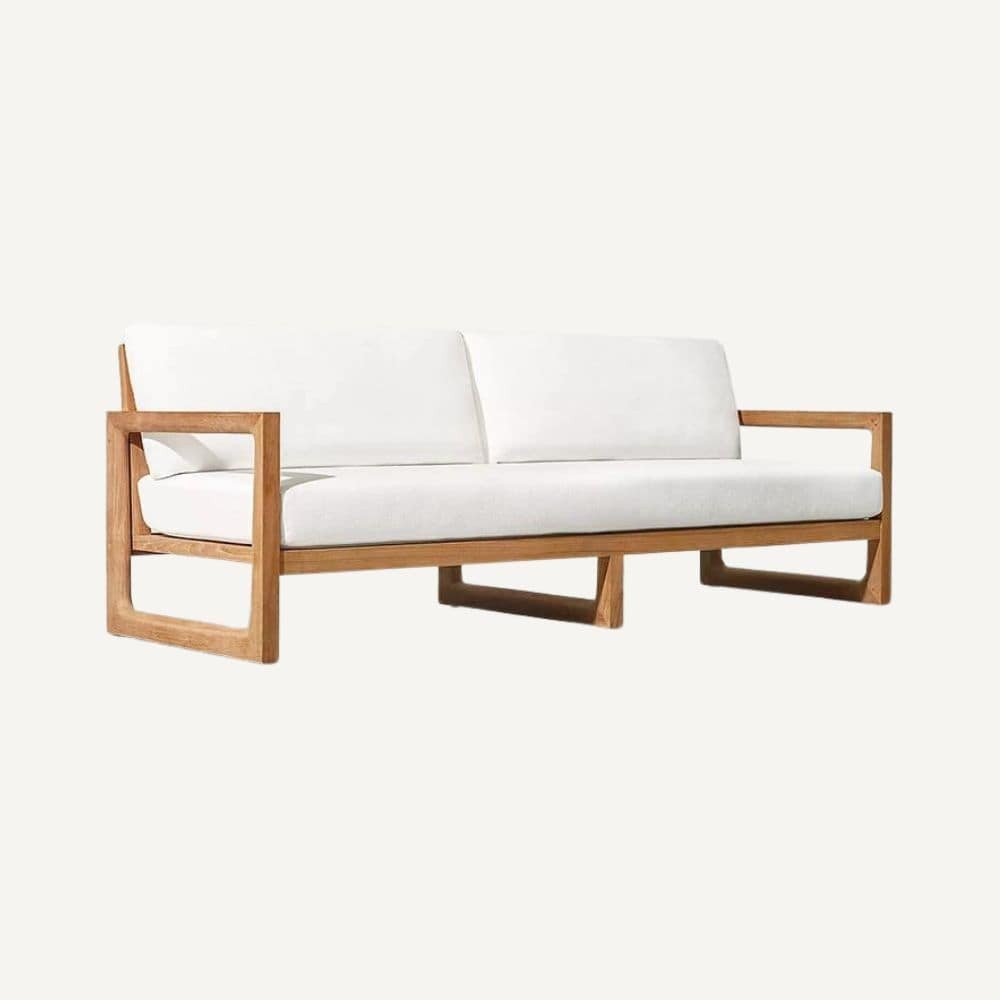 Garden set in fabric and wood  Banco