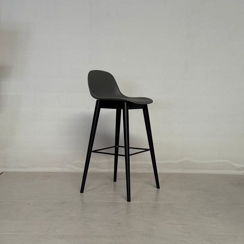 Set of 2 Glavo bar chairs in natural wood 73 cm - Outlet