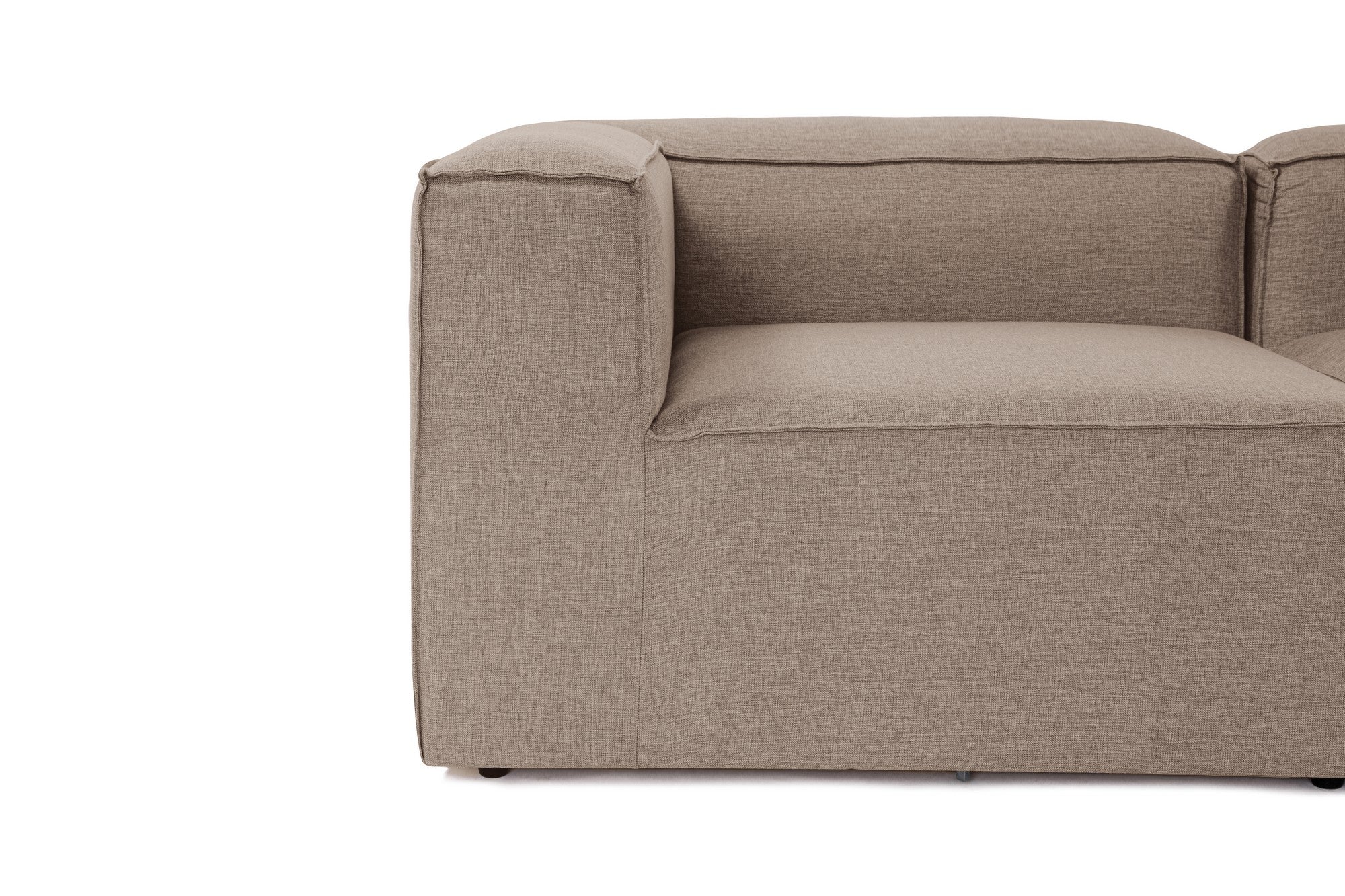 Fora – Brown L Shape Corner Sofa | Designer Sectional for Living Room