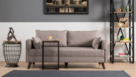 Bella – Cream 2 Seater Sofa | Compact Modern Couch for Two