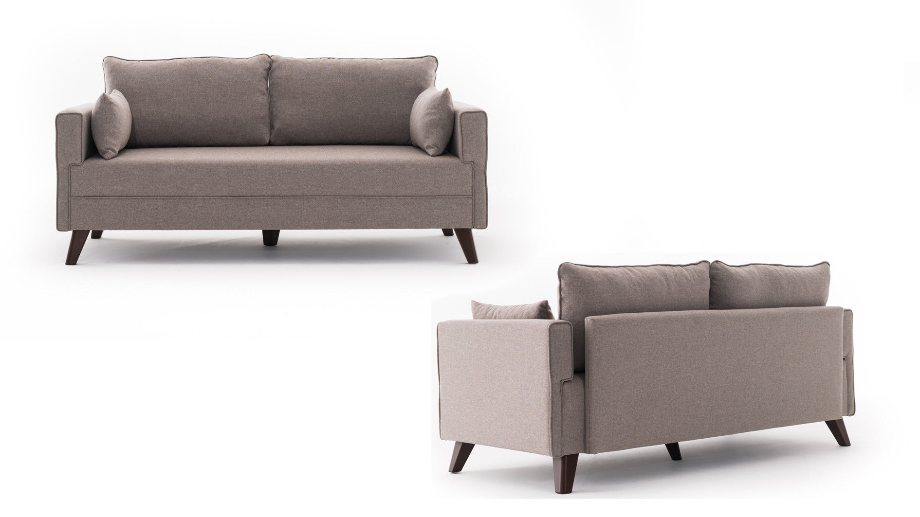 Bella – Cream 2 Seater Sofa | Compact Modern Couch for Two