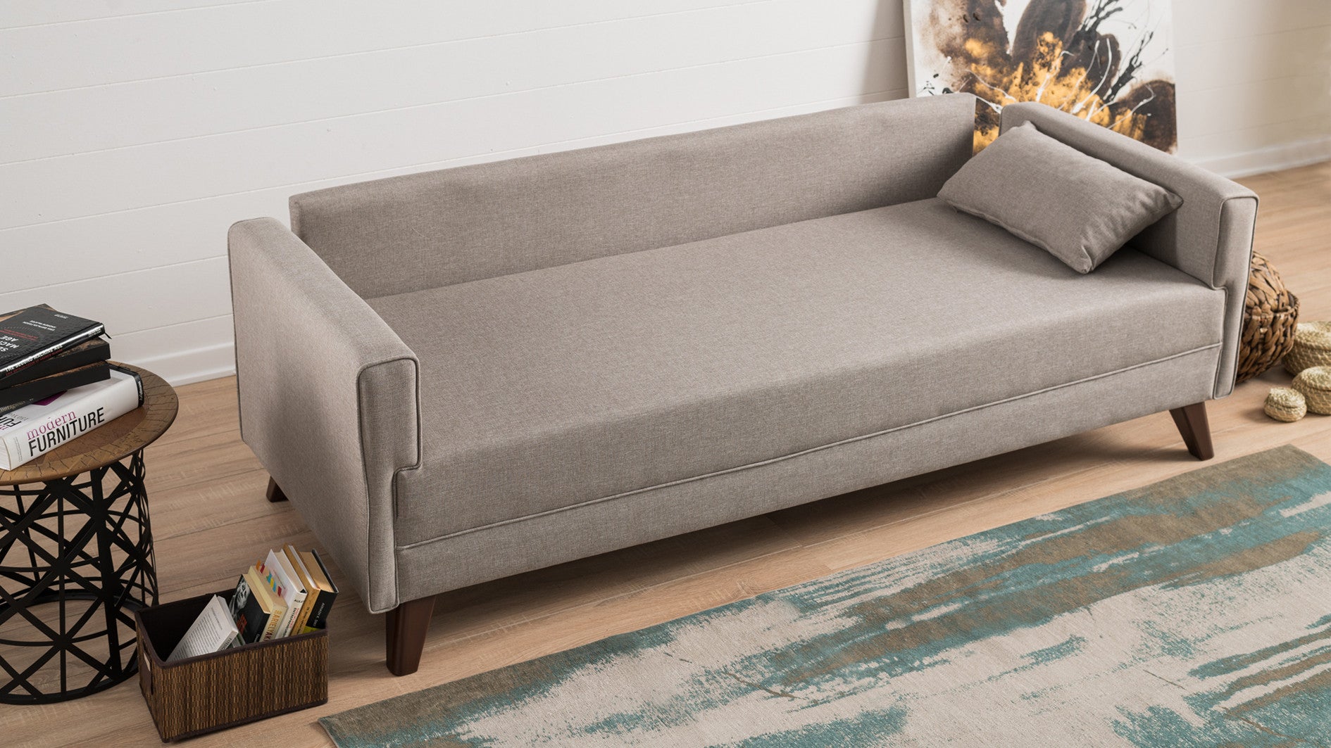 Bella – Cream 3 Seater Sofa | Comfortable Modern Couch for Family
