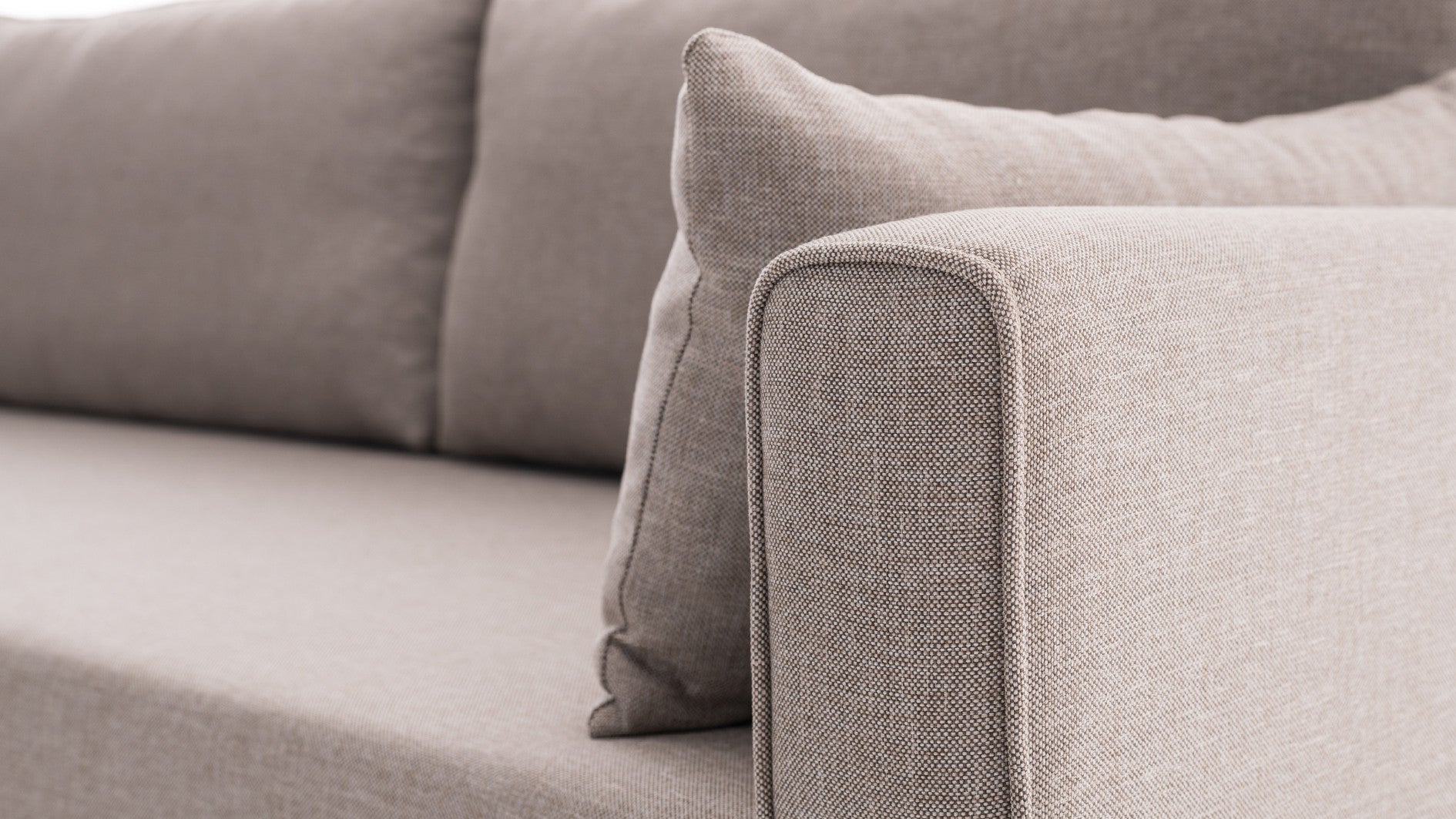 Bella – Cream L Shape Corner Sofa | Designer Sectional for Living Room