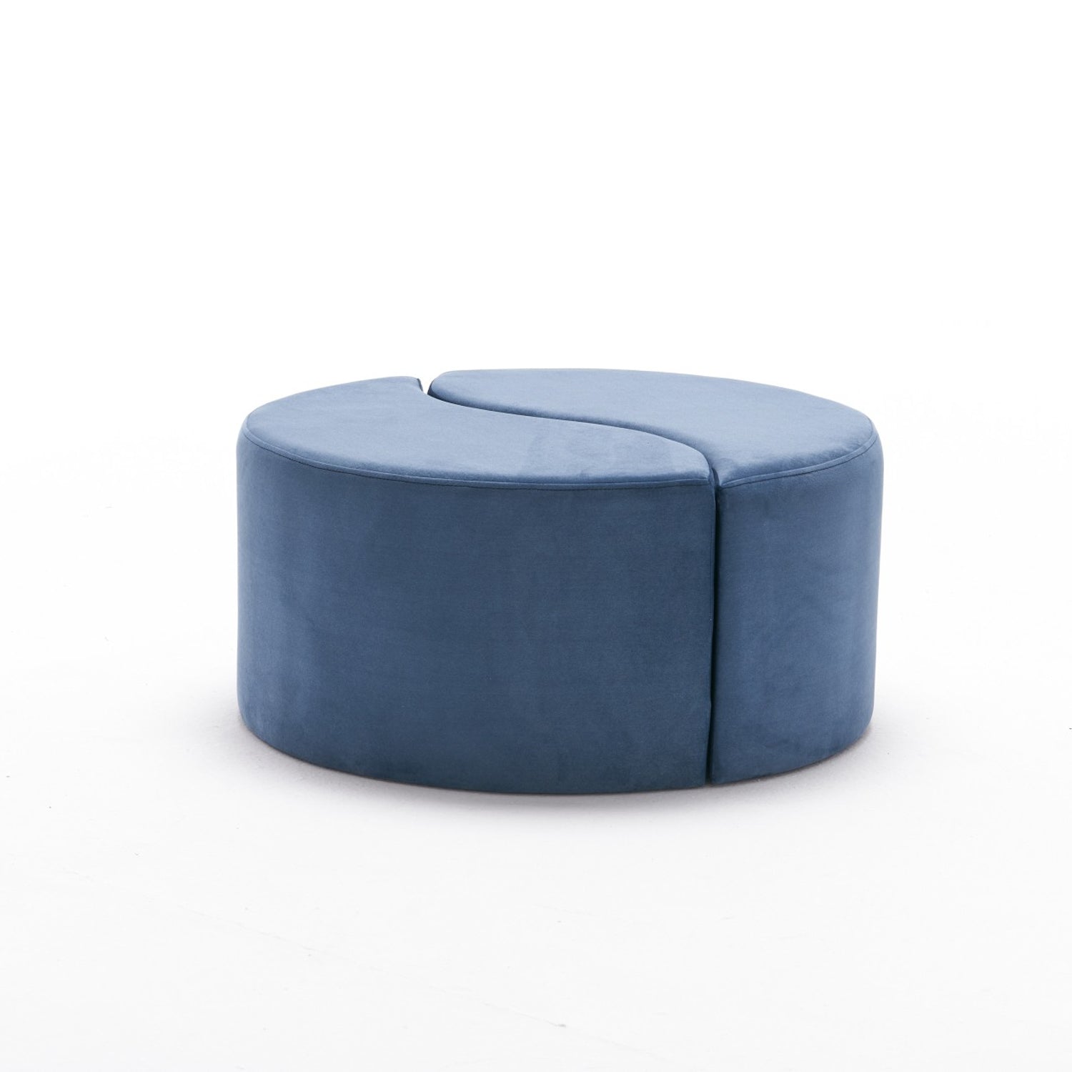 Alis Puf | Blue Pouffe – Modern Upholstered Ottoman