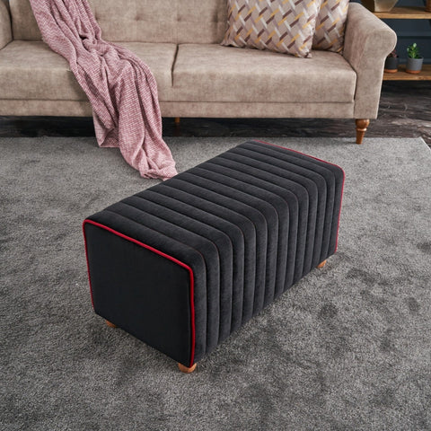 Mabel Puf - Black | Anthracite
Pink Pouffe – Modern Upholstered Ottoman