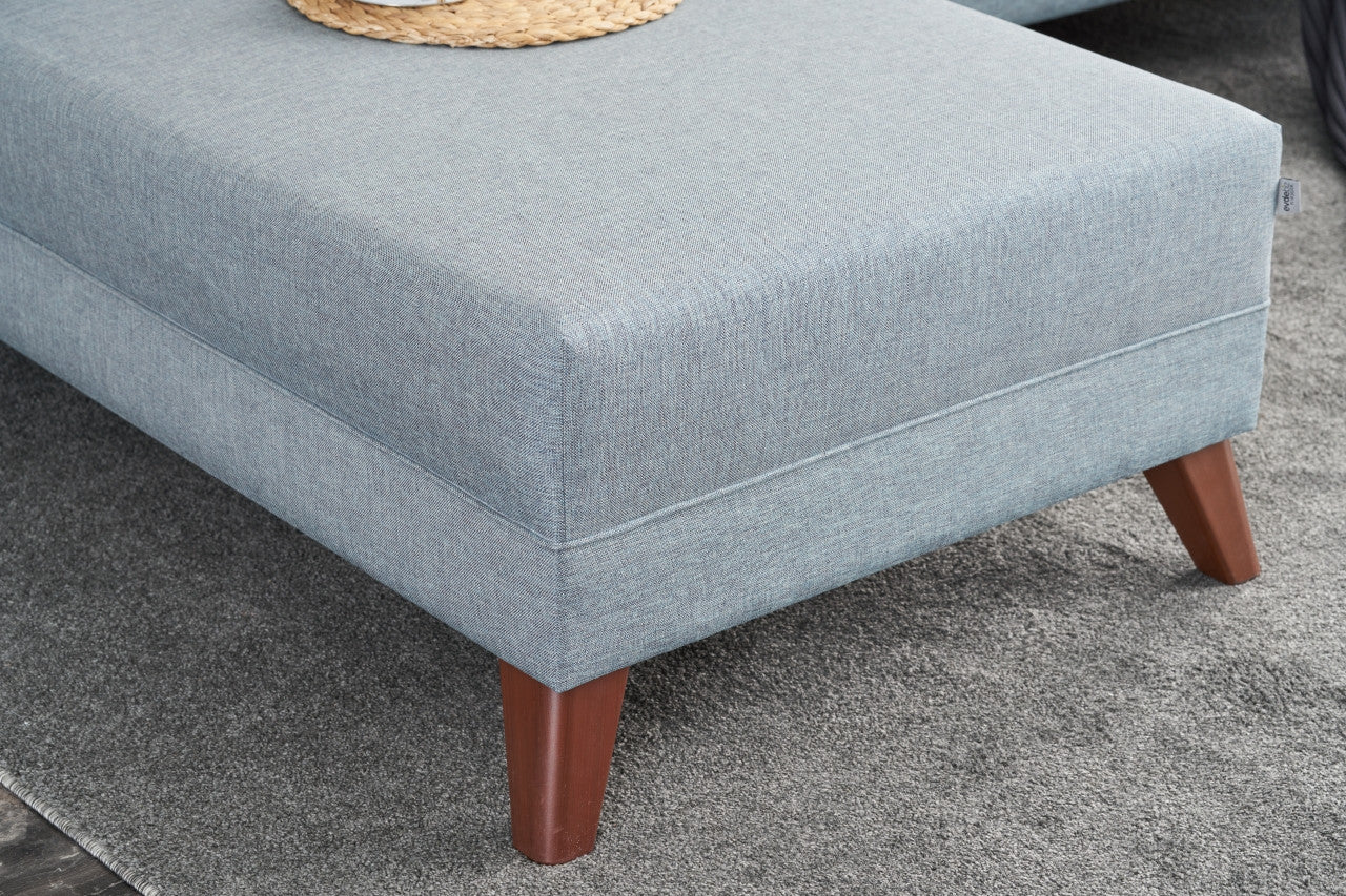 Bella – Blue L Shape Corner Sofa | Designer Sectional for Living Room
