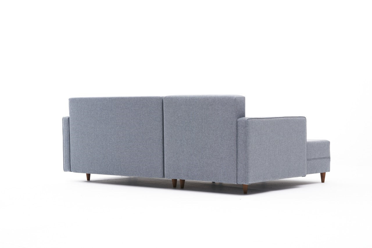Aydam – Blue L Shaped Corner Sofa Bed | Modular Sectional