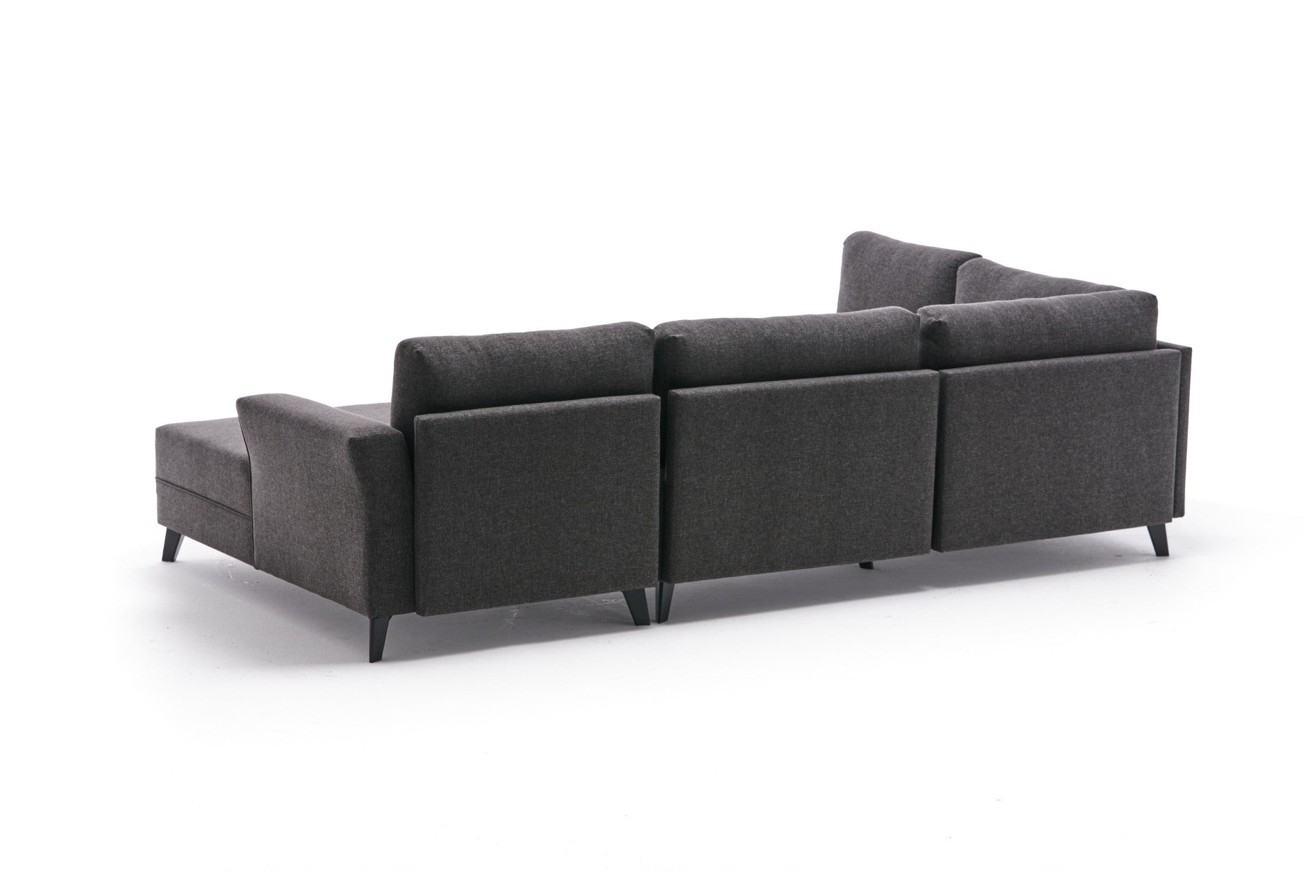 Eris – Anthracite L Shaped Corner Sofa Bed | Modular Sectional