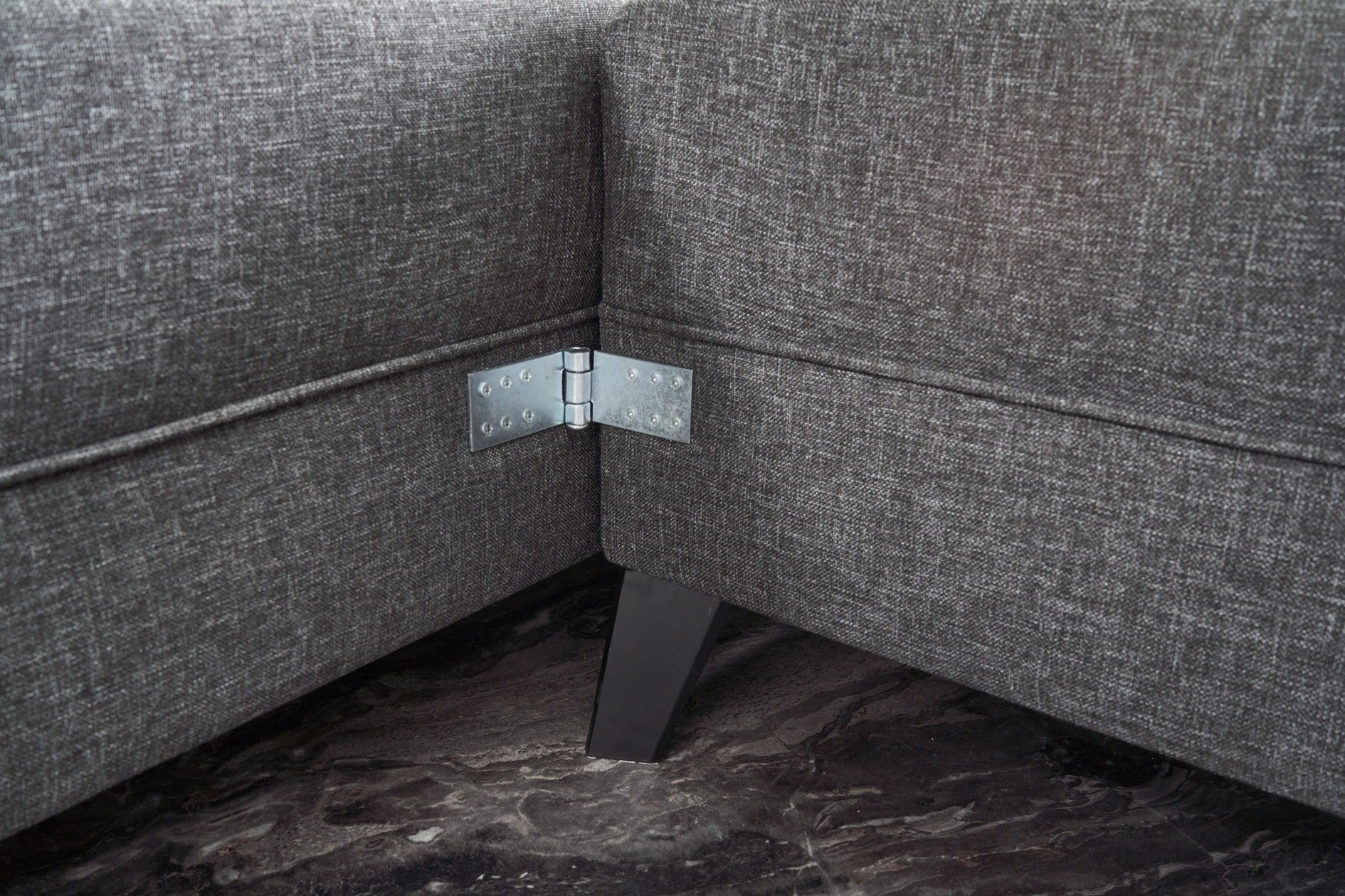 Eris – Anthracite L Shaped Corner Sofa Bed | Modular Sectional