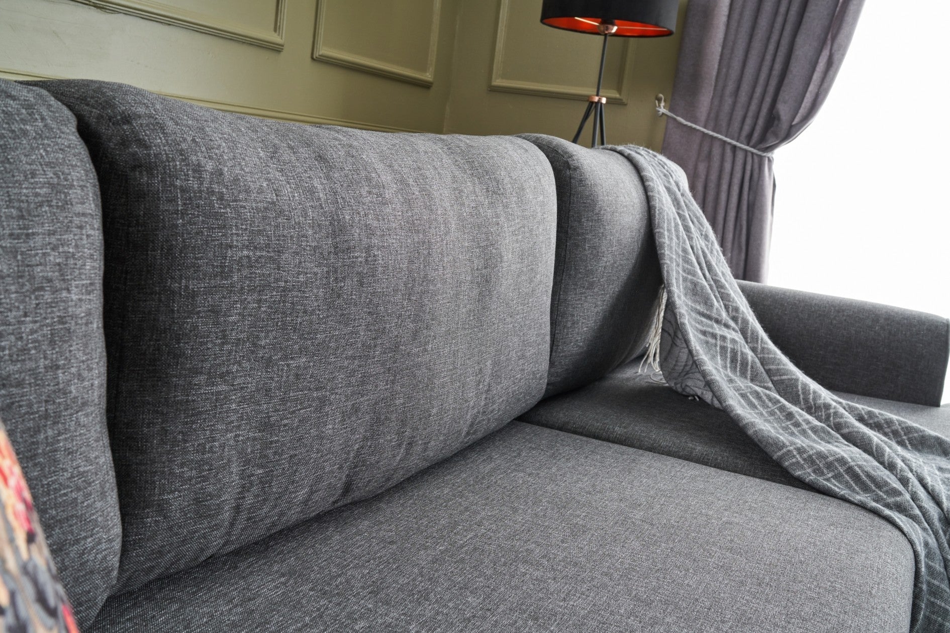 Efsun – Anthracite L Shaped Corner Sofa Bed | Modular Sectional