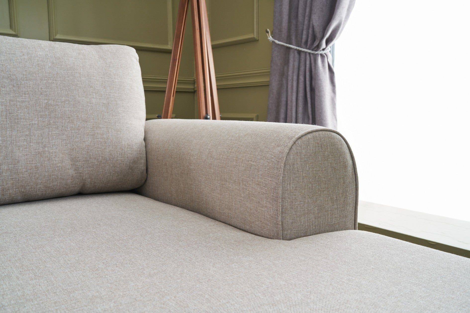 Belen – Cream L Shaped Corner Sofa Bed | Modular Sectional