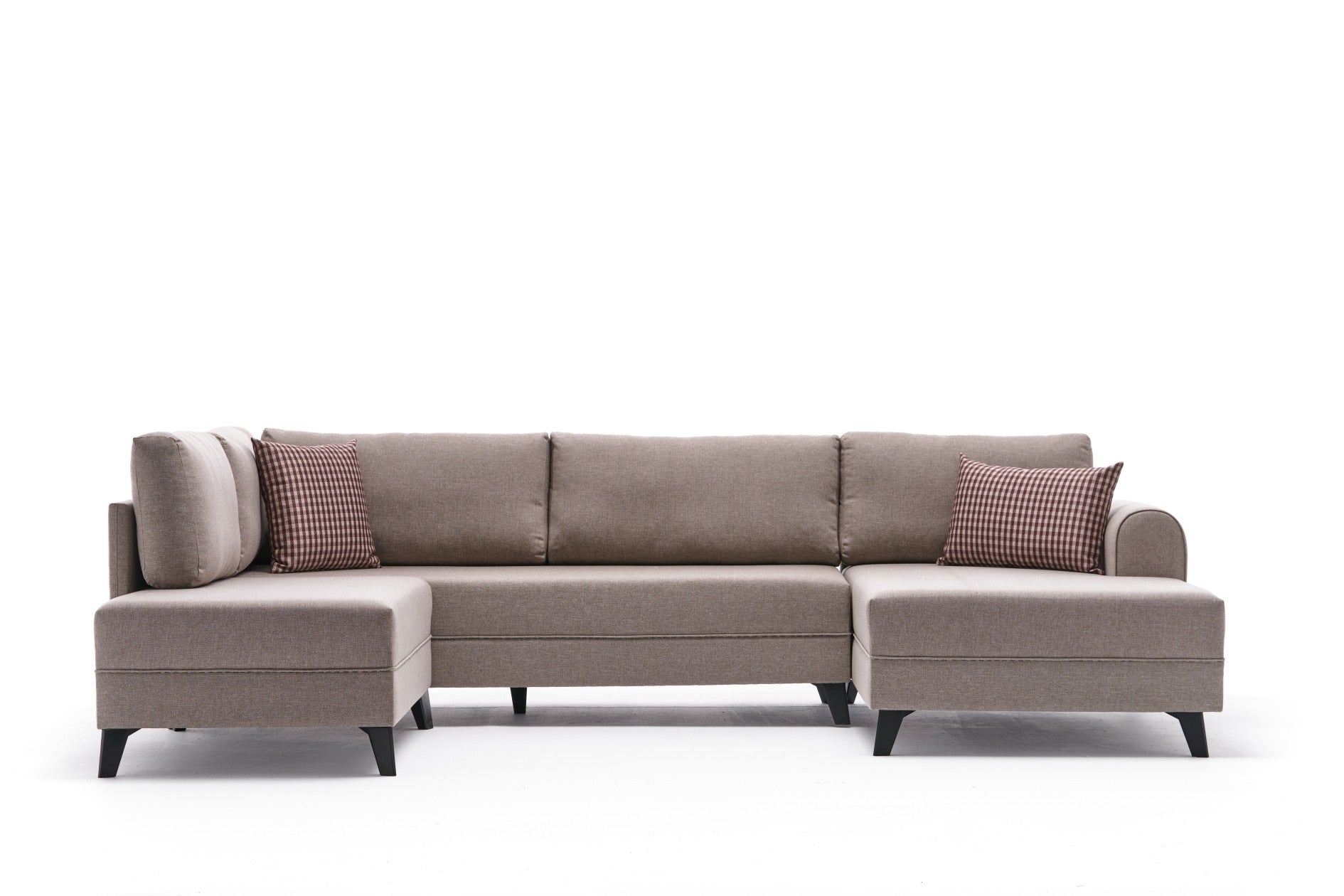 Belen – Cream L Shaped Corner Sofa Bed | Modular Sectional