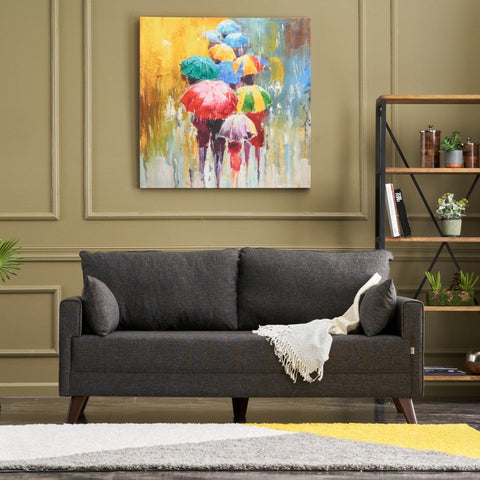 Bella – Anthracite 2 Seater Sofa | Compact Modern Couch for Two