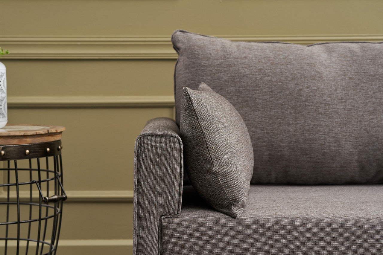 Bella – Brown 3 Seater Sofa | Comfortable Modern sofa for Family