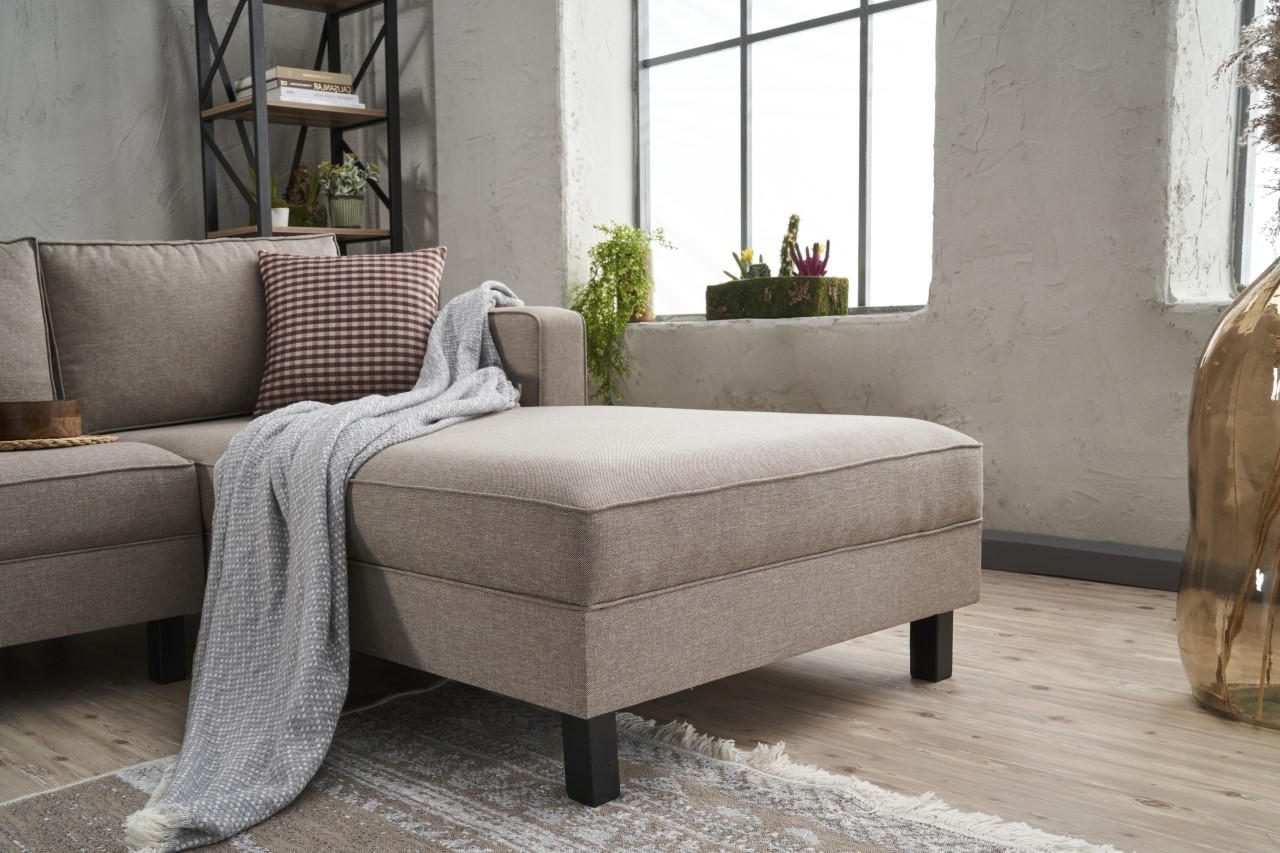 Kale – Cream L Shape Corner Sofa | Designer Sectional for Living Room