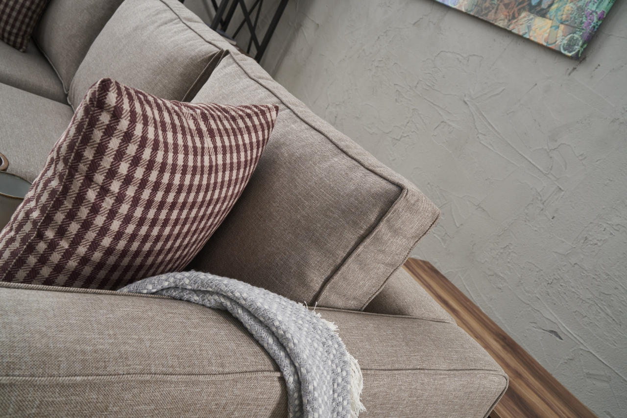 Kale  Cream 3 Seater Sofa | Comfortable Modern 3 persons couch