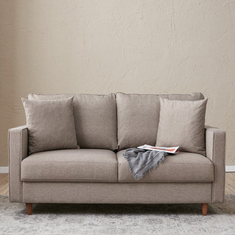 Eva – Cream 2 Seater Sofa | Compact Modern Couch for Two
