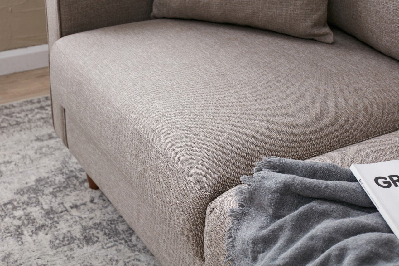 Eva – Cream 2 Seater Sofa | Compact Modern Couch for Two