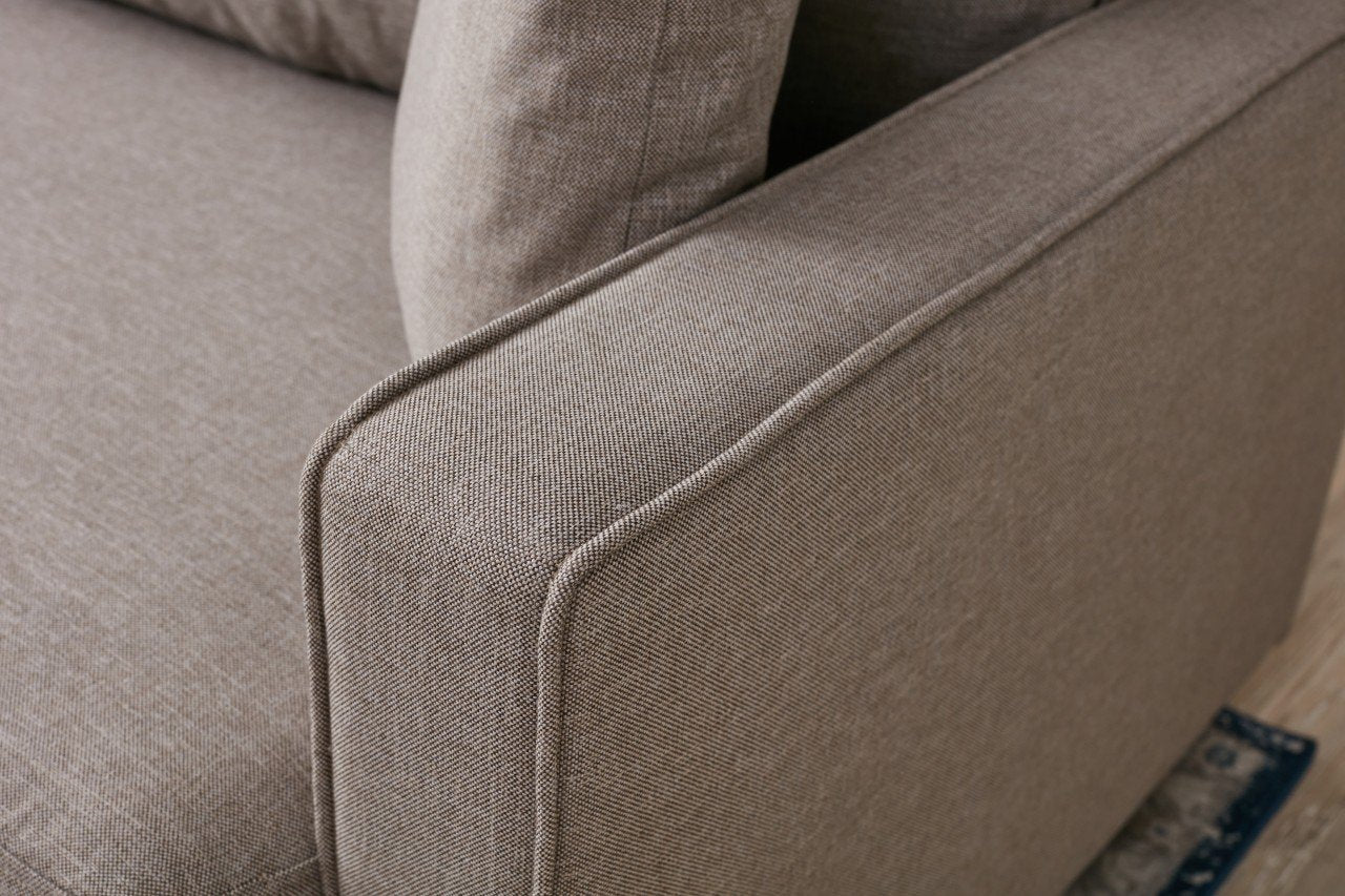 Eva  Cream  fabric 3 Seater Sofa | Comfortable Modern Couch