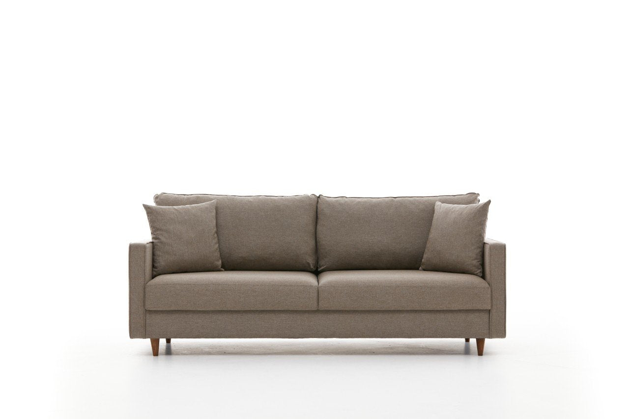 Eva  Cream  fabric 3 Seater Sofa | Comfortable Modern Couch