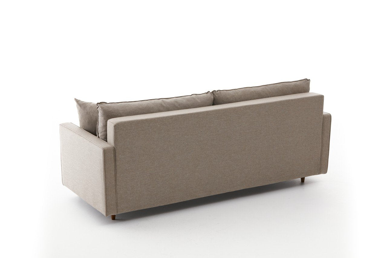 Eva  Cream  fabric 3 Seater Sofa | Comfortable Modern Couch