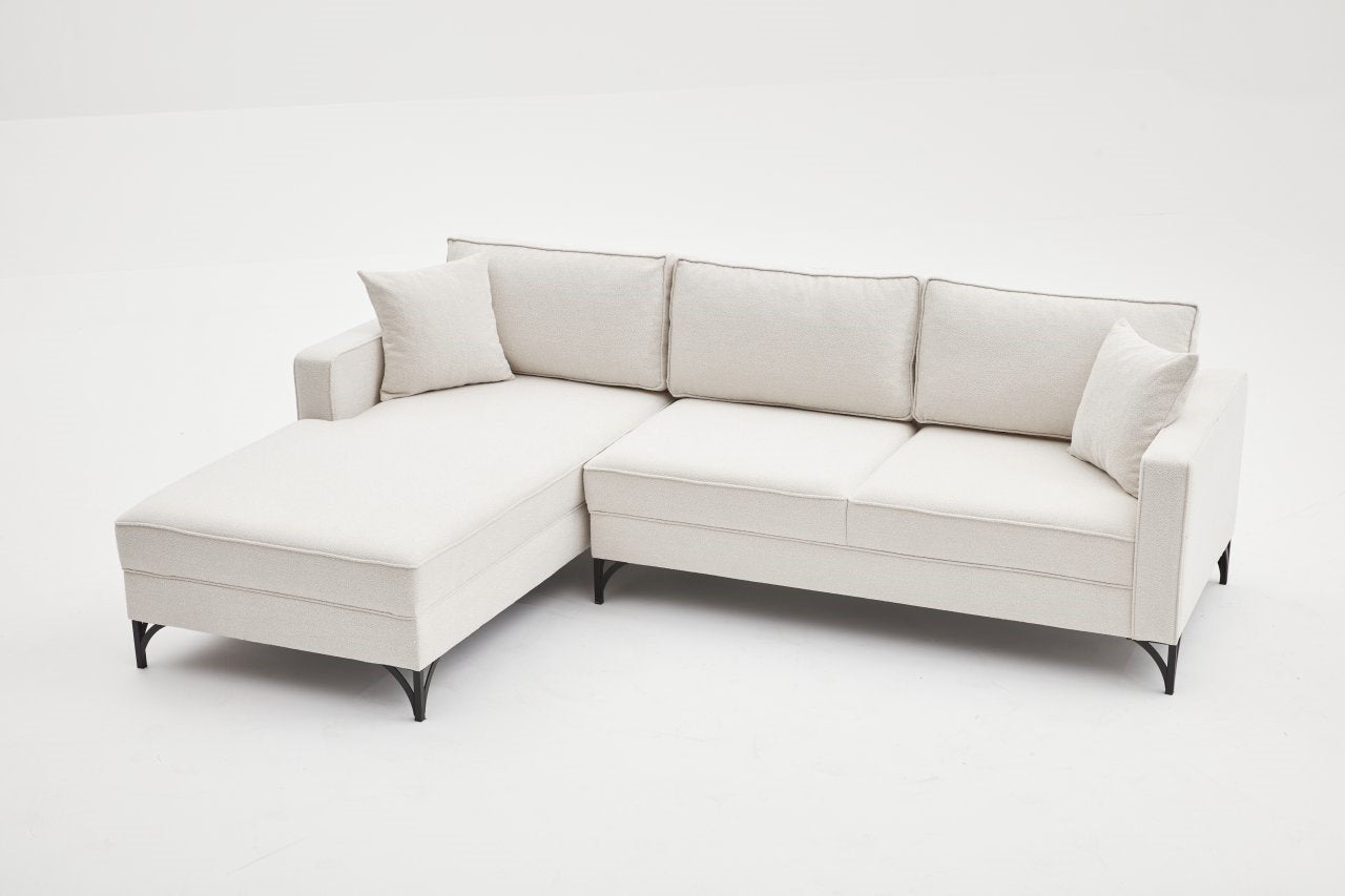 Berlin – Cream
Black L Shape Corner Sofa | Designer Sectional for Living Room