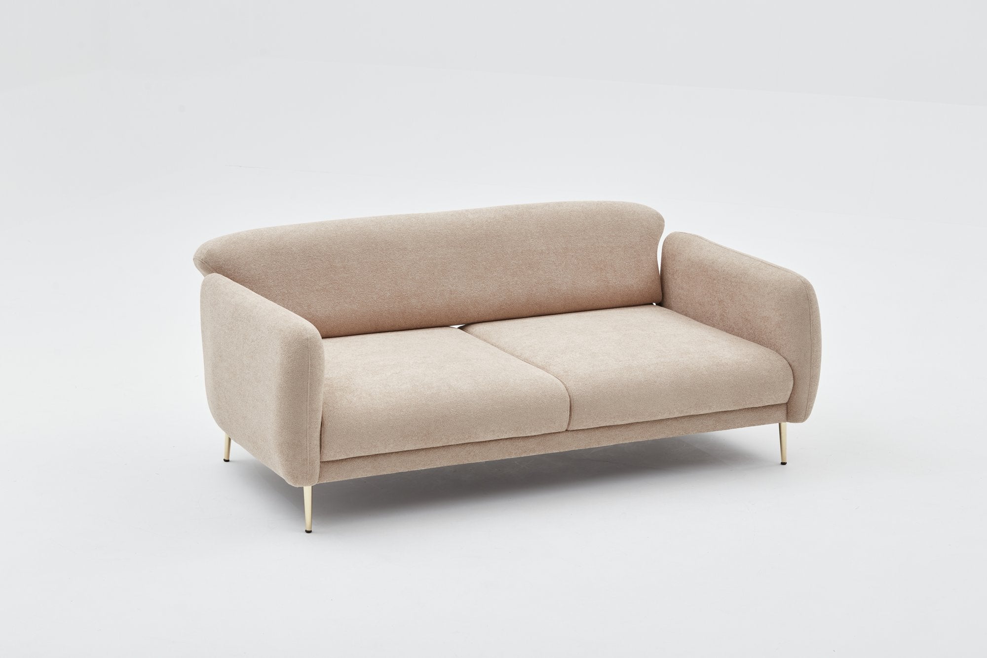 Simena - Beige 3-Seater Sofa Bed - | Large Pull-Out Couch for Guests
gold