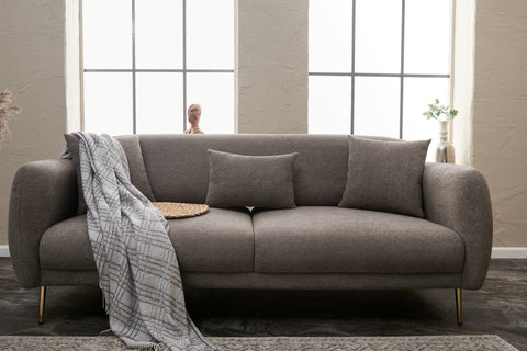 Simena - Grey 3-Seater Sofa Bed | Large Pull-Out Couch for Guests
gold