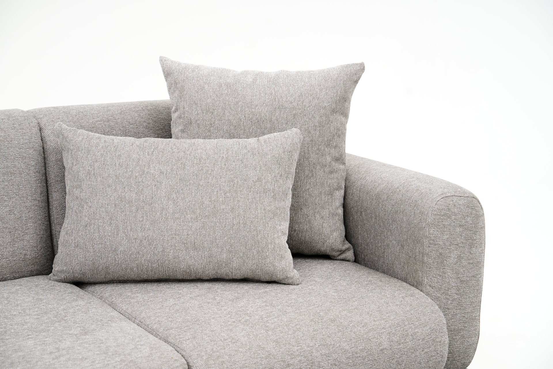 Side Light Grey 3 Seater Sofa | Comfortable elegant sofa