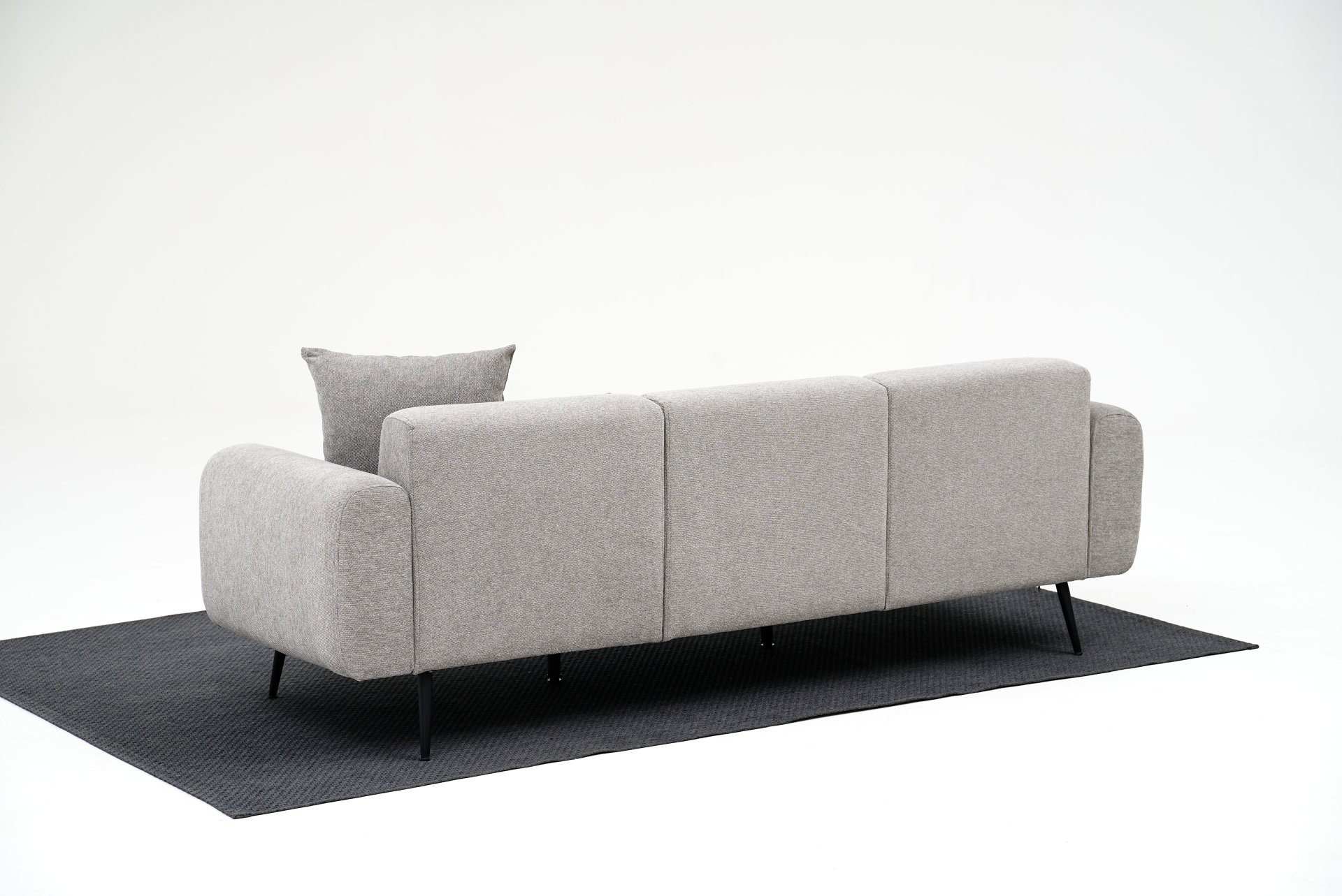 Side Light Grey 3 Seater Sofa | Comfortable elegant sofa