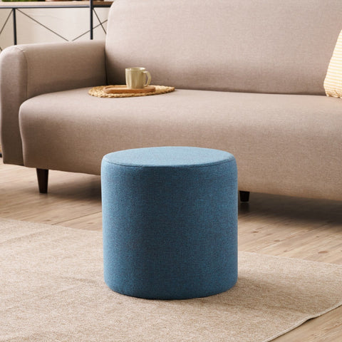 Bitez - Blue Pouffe – Modern Upholstered Ottoman