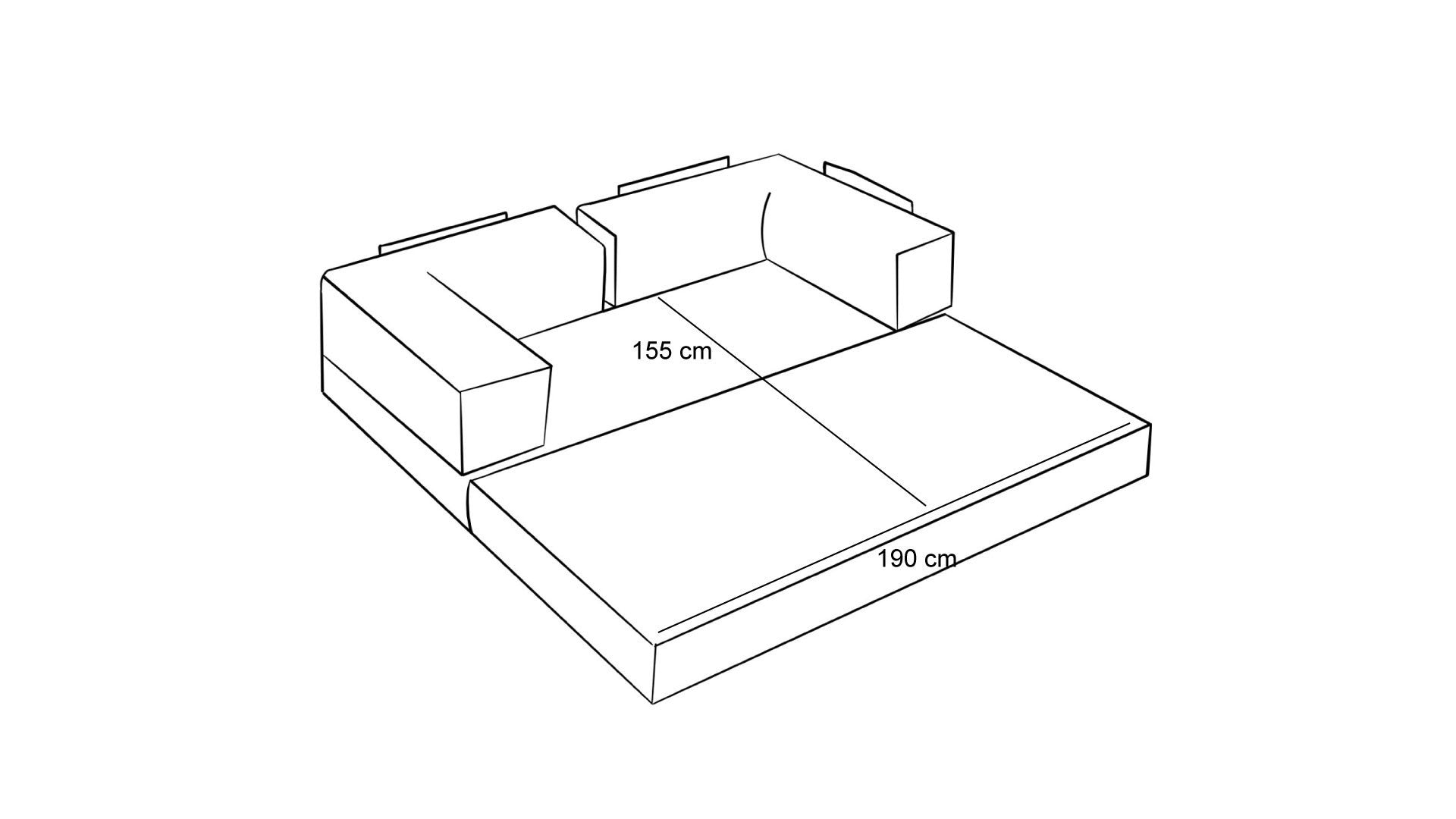 Brown 3 Seater Sofa bed| Comfortable original 2 persons sofa bed