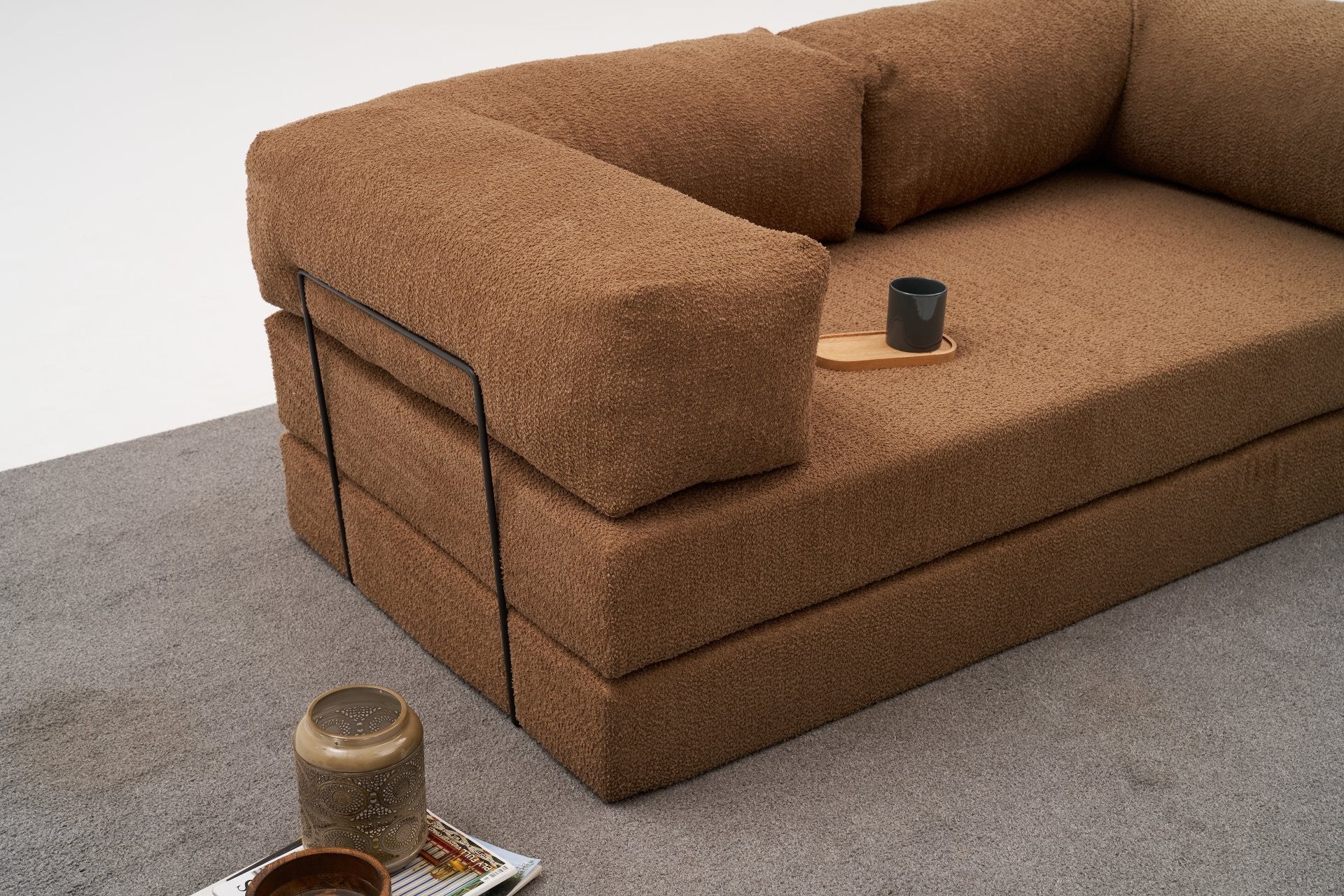 Brown 3 Seater Sofa bed| Comfortable original 2 persons sofa bed