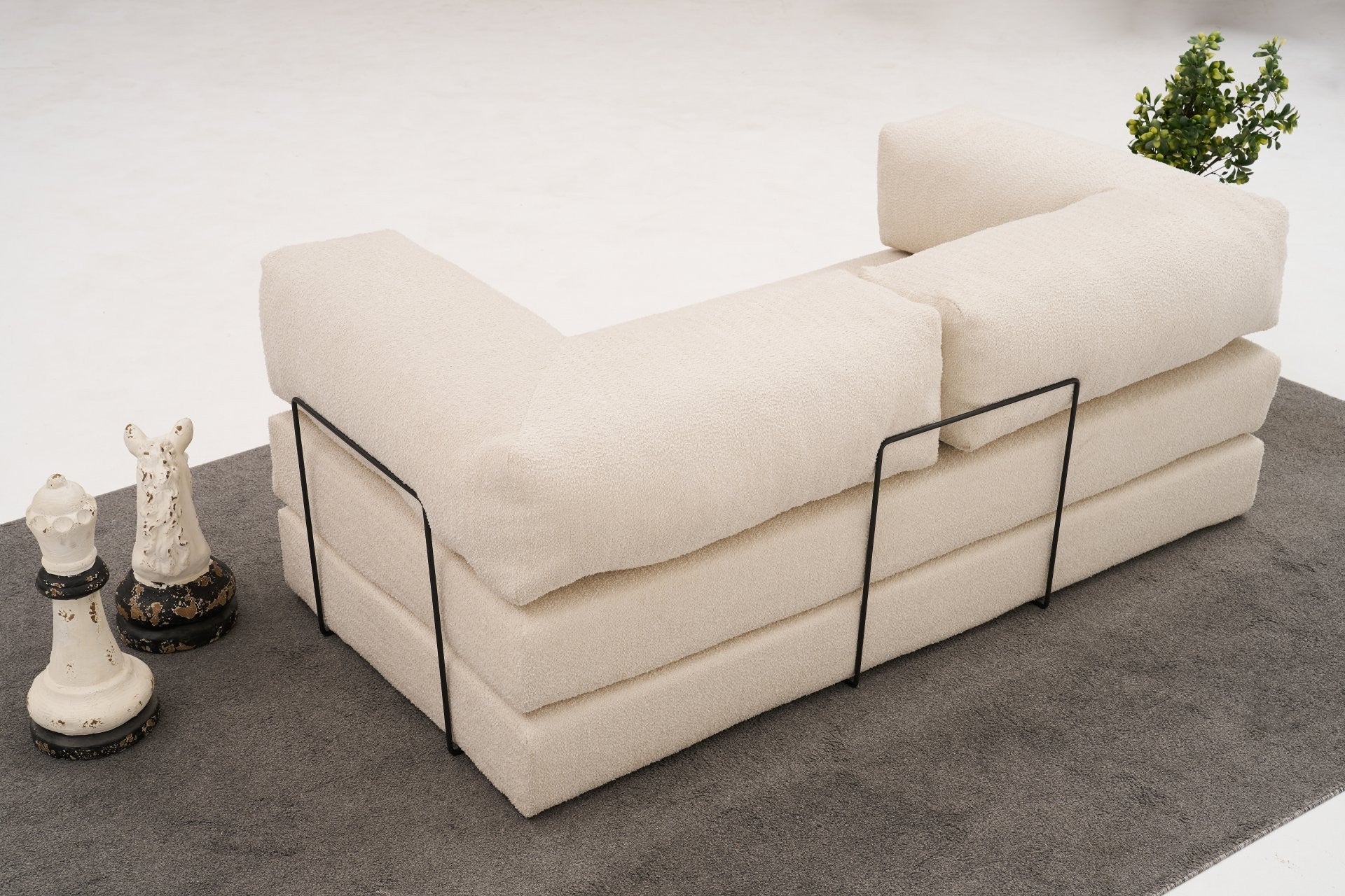 Cream 3 Seater Sofa bed | Comfortable 2 persons sofa bed