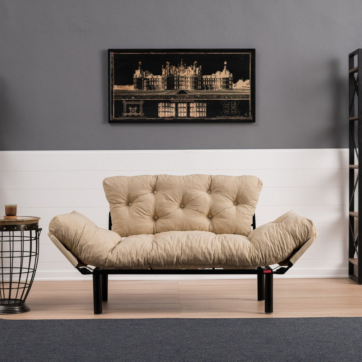 Nitta Cream TwoSeater Sofa Bed
