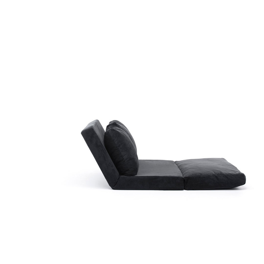 Taida Black Two-Seater Sofa Bed