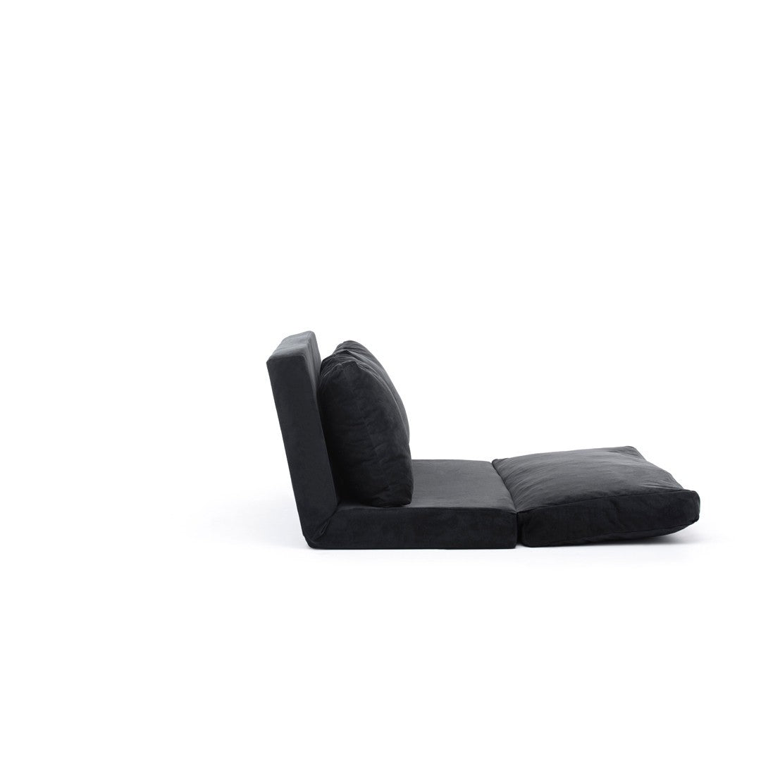 Taida Black Two-Seater Sofa Bed