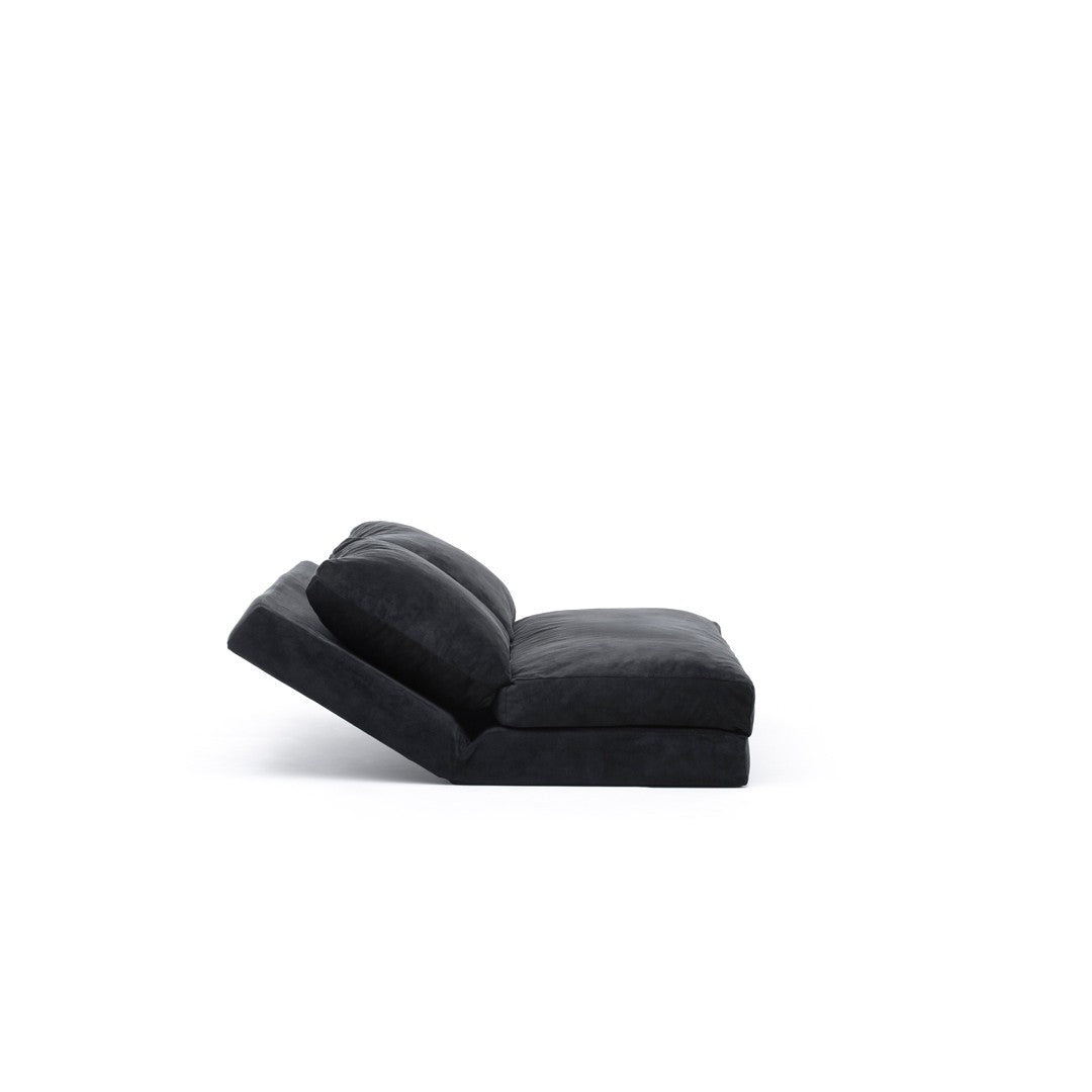 Taida Black Two-Seater Sofa Bed