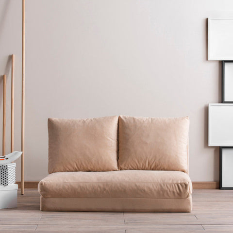 Taida Cream Two-Seater Sofa Bed